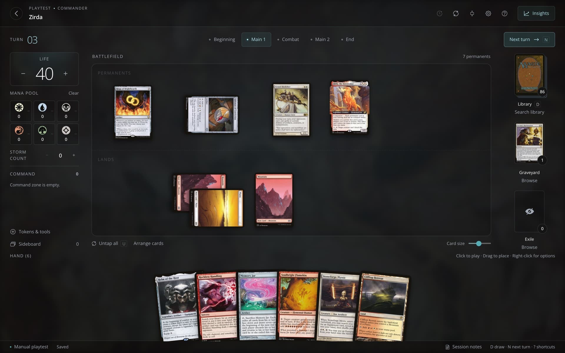 Cascade deck playtest on the web